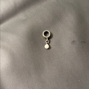 Kay Jewelers Elegant Silver Pearl Charm